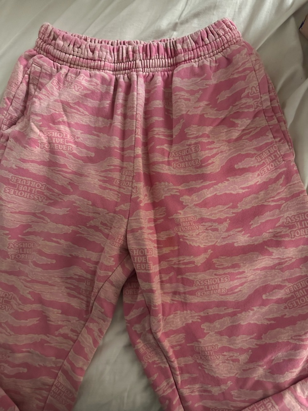 Pink Patterned Track Pants - Women's Joggers